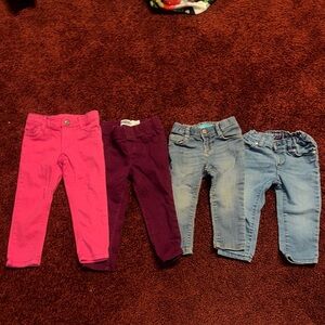 Kids' Assorted Color Jeans Set